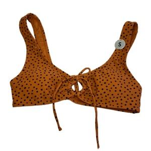 NWT Rust Polkadot Bikini O-Top
